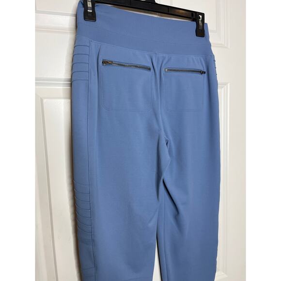 Athleta Venice Moto Jogger Light Blue Size XS Zip Pockets Pull On - Picture 4 of 9